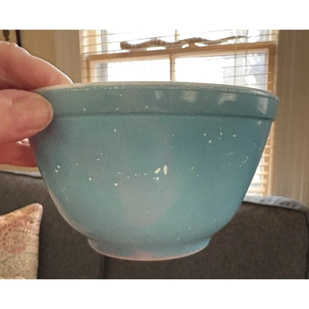 Vintage small glass turquoise Pyrex nesting mixing bowl replacement primary set